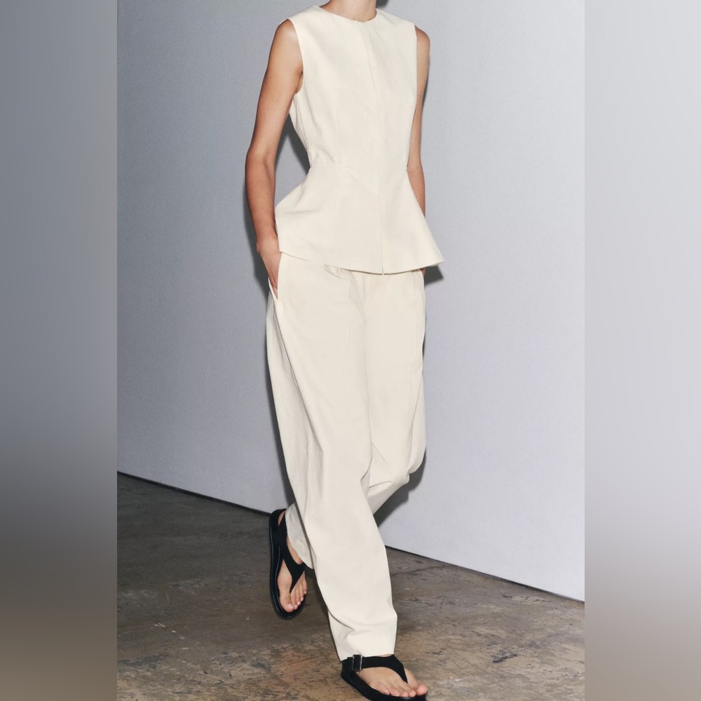 Zara ZW collection peplum vest top - Picture 6 of 10